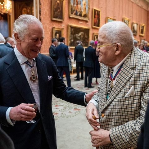 König Charles und David Hockney