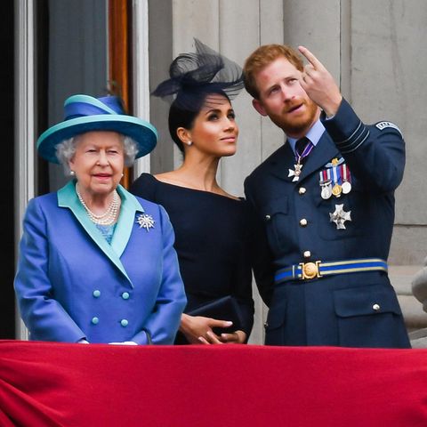 Queen Elizabeth, Herzogin Meghan und Prinz Harry