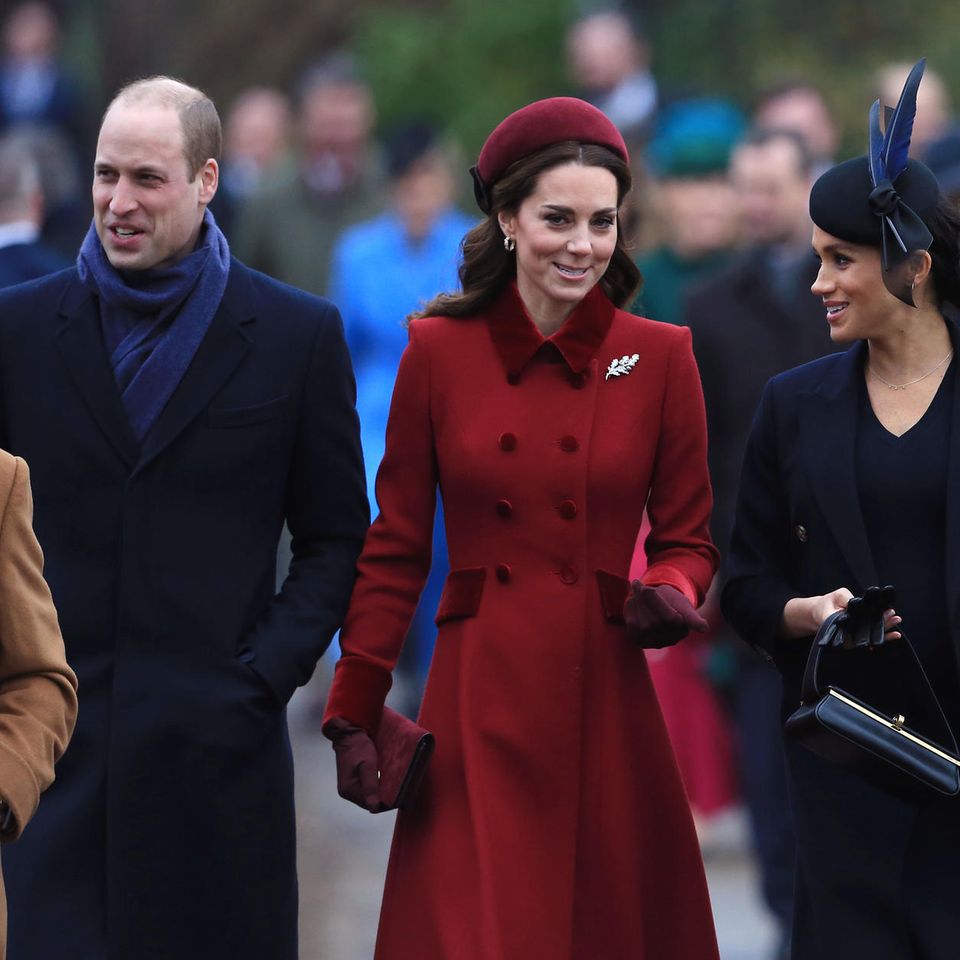 Prinz William, Catherine, Prinzessin von Wales, Herzogin Meghan und Prinz Harry