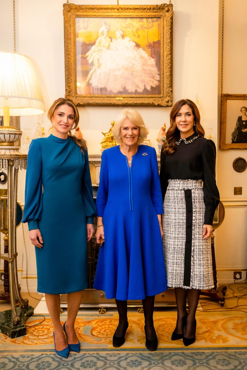 Königin Rania + Prinzessin Mary: Königin Rania, Königin Camilla und Prinzessin Mary Königin Rania, Königin Camilla und Prinzessin Mary
