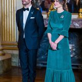 Prinz Carl Philip und Prinzessin Sofia im Königlichen Schloss in Stockholm.