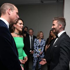 Prinz William, Catherine und David Beckham in Boston