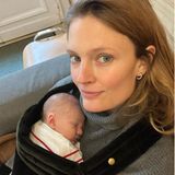 Sprösslinge: Constance Jablonski und Baby