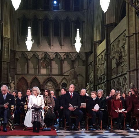 Die britische Königsfamilie beim Weihnachtskonzert in der Westminster Abbey am 15. Dezember 2022.