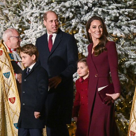 Prinz William und Catherine, Princess of Wales, mit ihren Kindern Prinz George und Prinzessin Charlotte