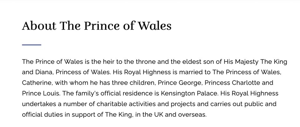 Prinz Harry: Sein Lebenslauf auf der Palastwebsite wird ignoriert