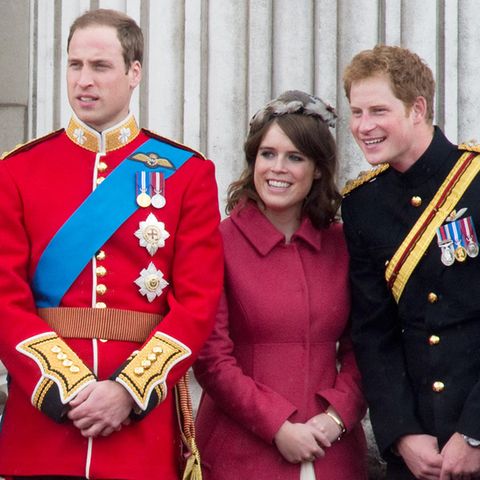 Prinz William, Prinzessin Eugenie und Prinz Harry