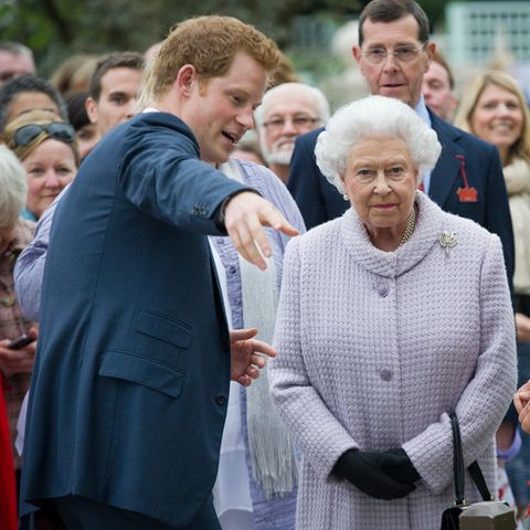 Prinz Harry und Queen Elizabeth