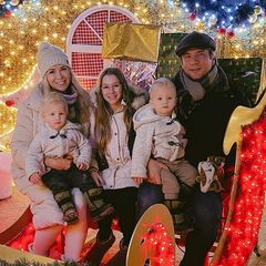 Familienbande: Tanja Szewczenko mit Familie