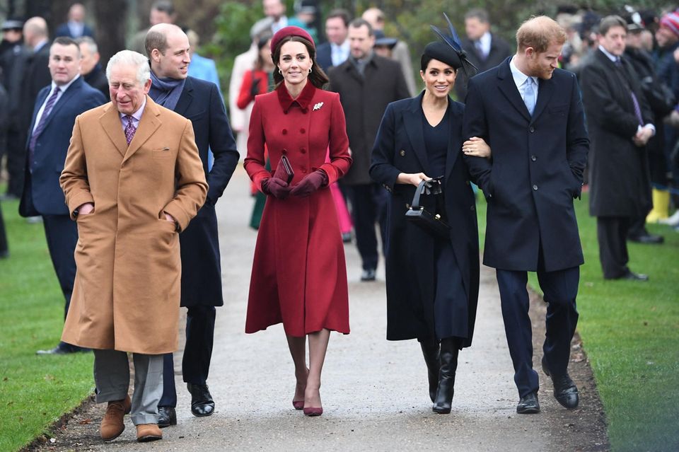 König Charles, Prinz William, Princess of Wales, Herzogin Meghan, Prinz Harry