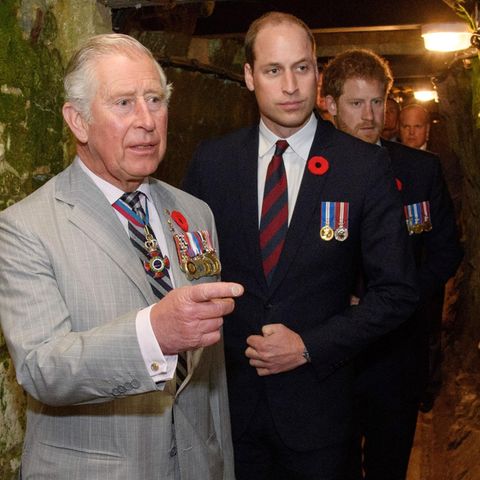 König Charles, Prinz William und Prinz Harry