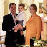 Luxemburg Royals: Prinz Guillaume und Prinzessin Stéphanie zusammen mit Prinz Charles