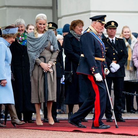 Königin Sonja, Kronprinzessin Mette-Marit und König Harald