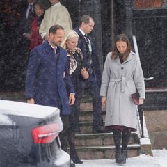 Norwegische Royals: Prinz Haakon, Prinzessin Mette-Marit, Prinzessin Ingrid