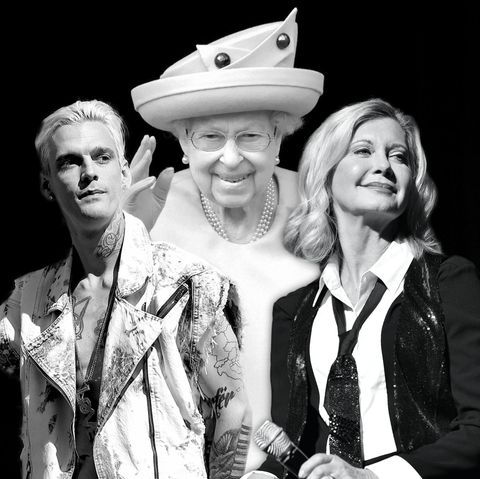 Aaron Carter, Queen Elizabeth und Olivia Newton-John