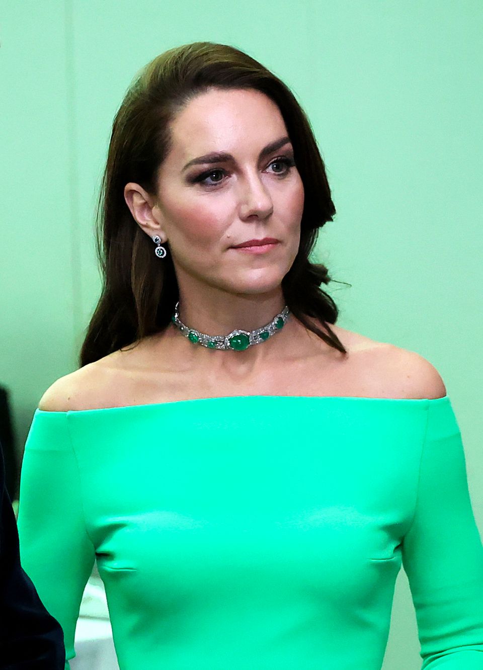 Prinzessin Catherine: Neongrünes Kleid