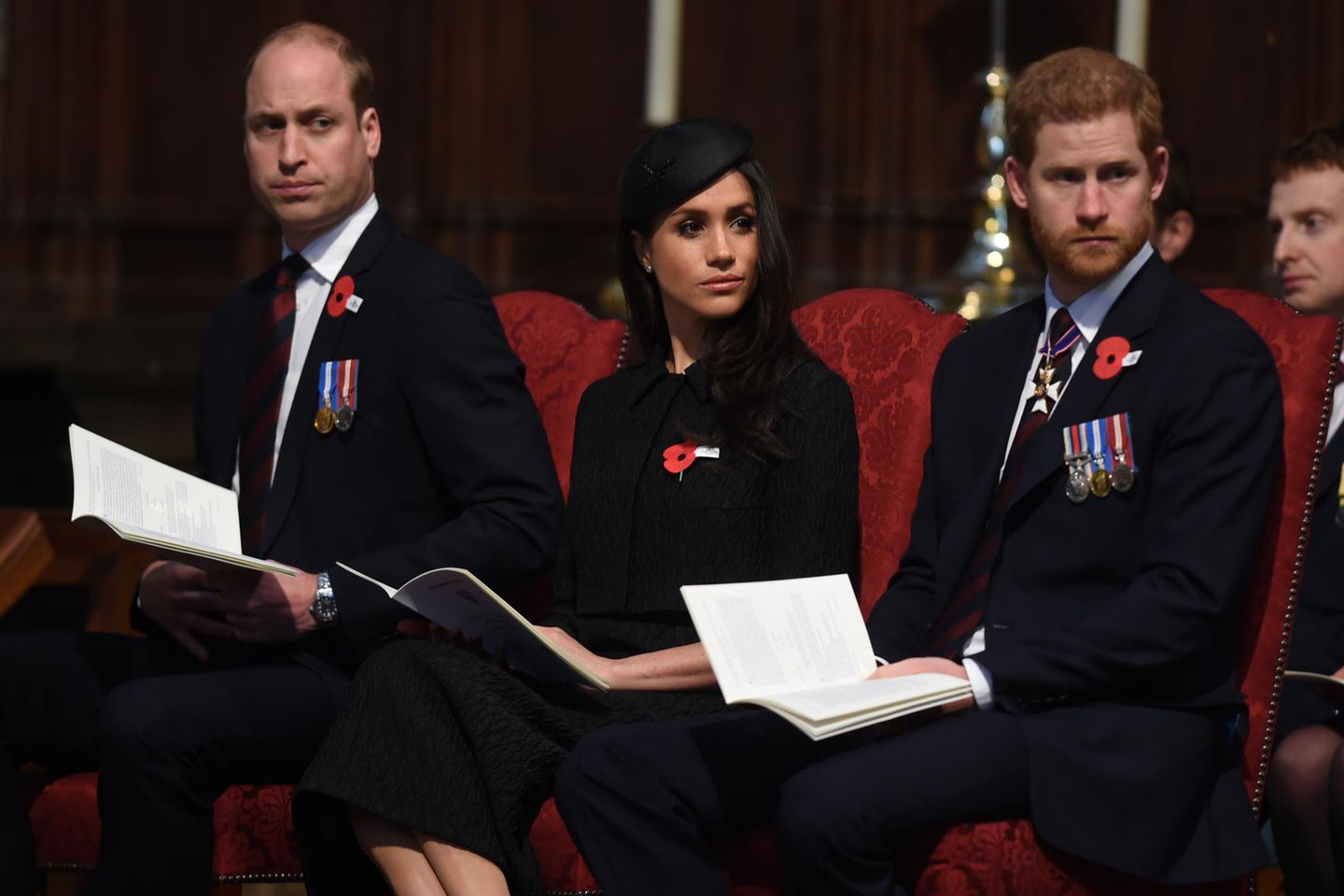 Prinz William, Herzogin Meghan und Prinz Harry