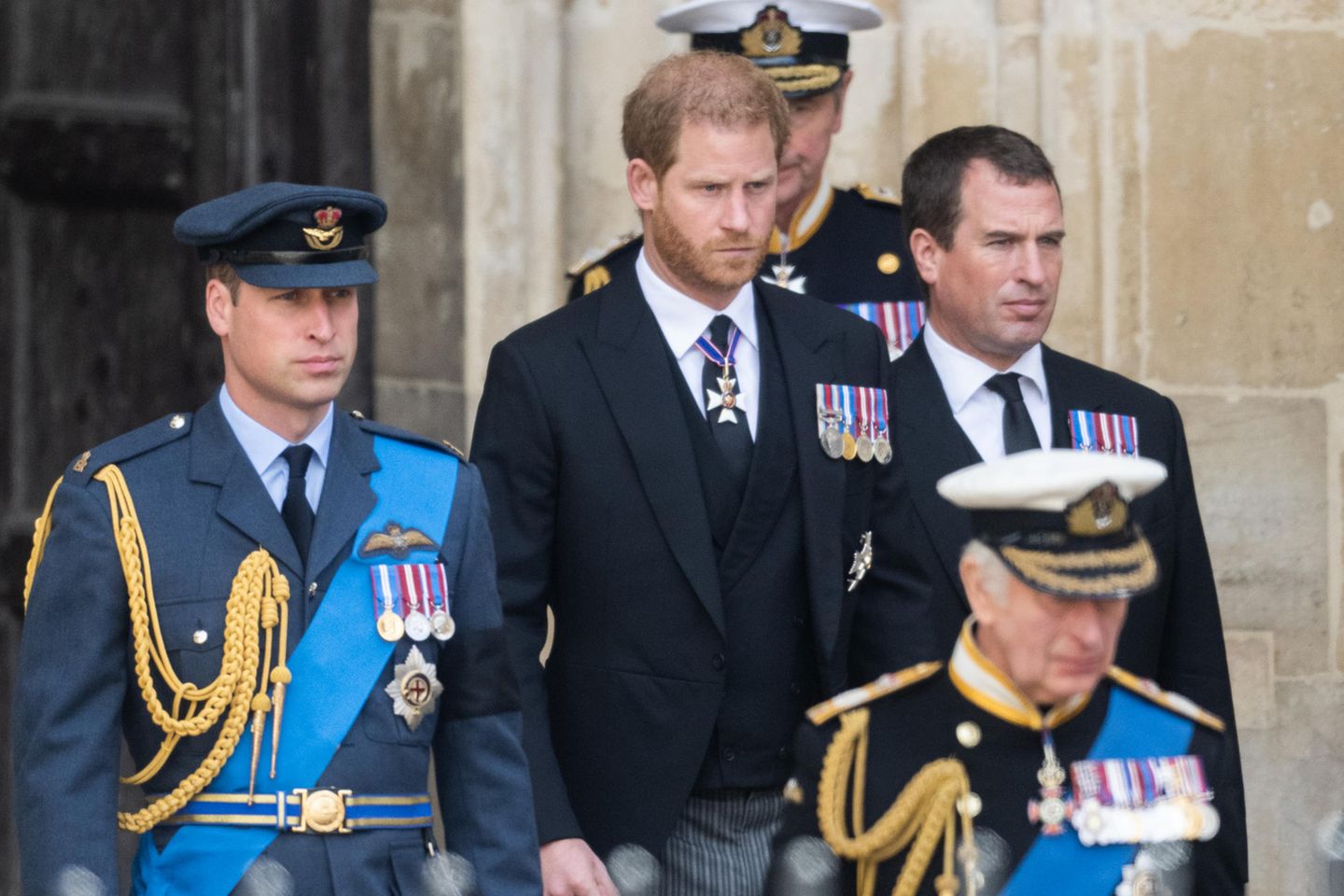 Prinz William, Prinz Harry und König Charles