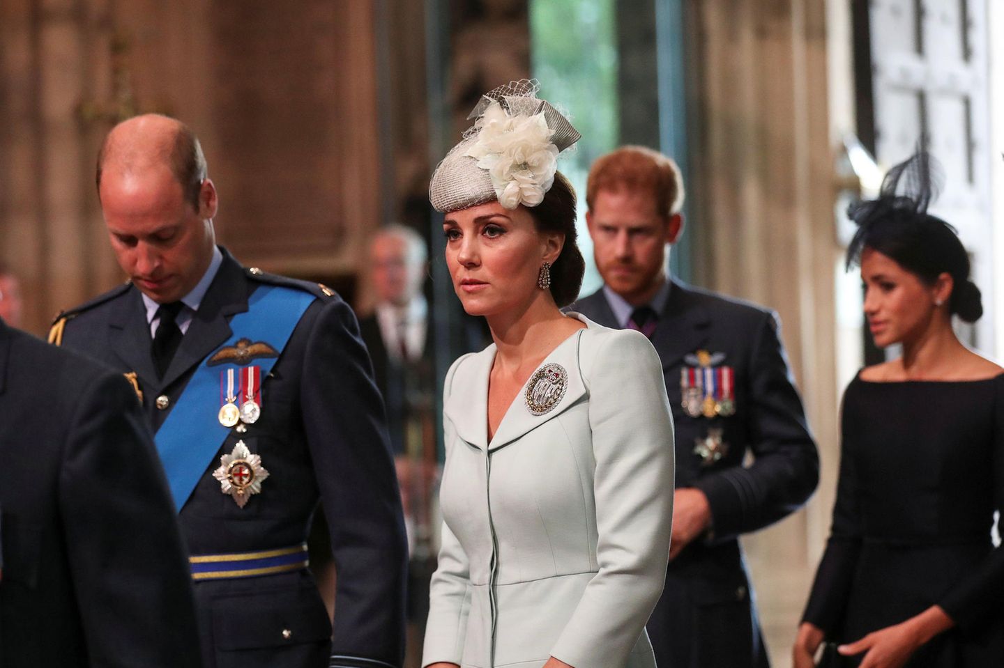 Prinz William, Catherine, Prinzessin von Wales, Prinz Harry und Herzogin Meghan