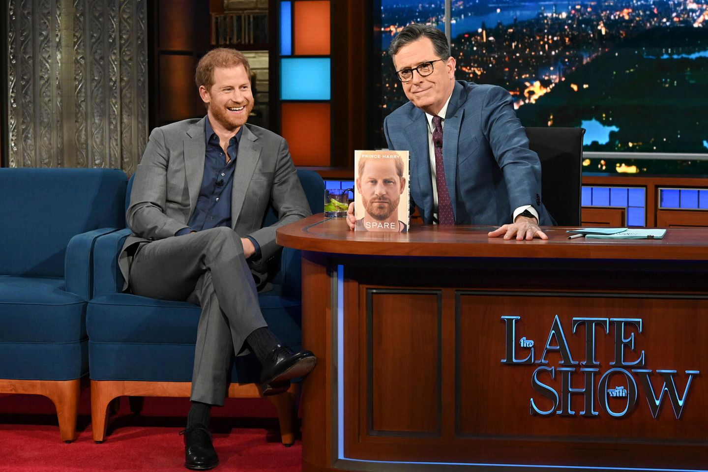 Prinz Harry in "The Late Show with Stephen Colbert" 