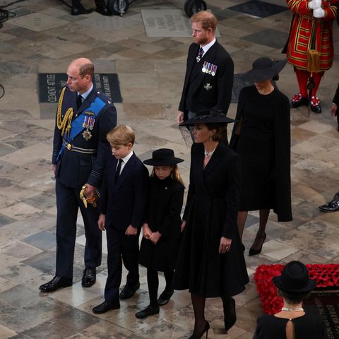 Prinz William, Prinz George, Prinzessin Charlotte, Catherine, Princess of Wales, Prinz Harry und Herzogin Meghan