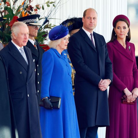 König Charles, Königin Camilla, Prinz William und Catherine, Princess of Wales