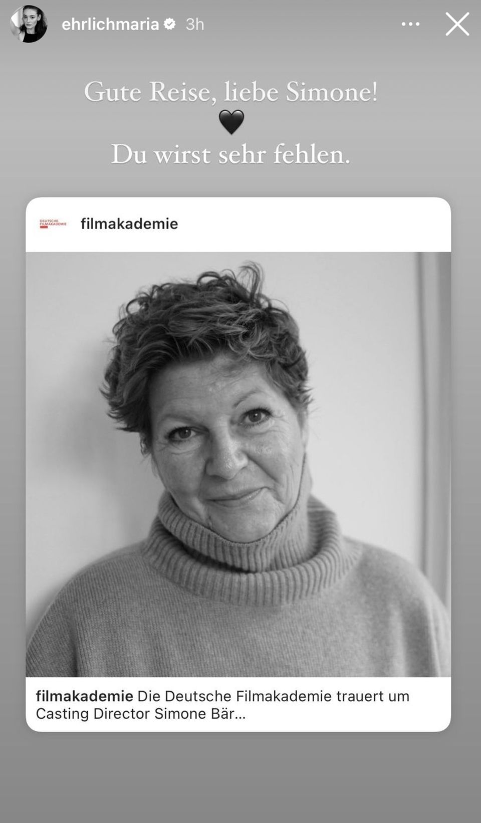 Simone Bär (†57): Trauer um beliebte Castingdirektorin