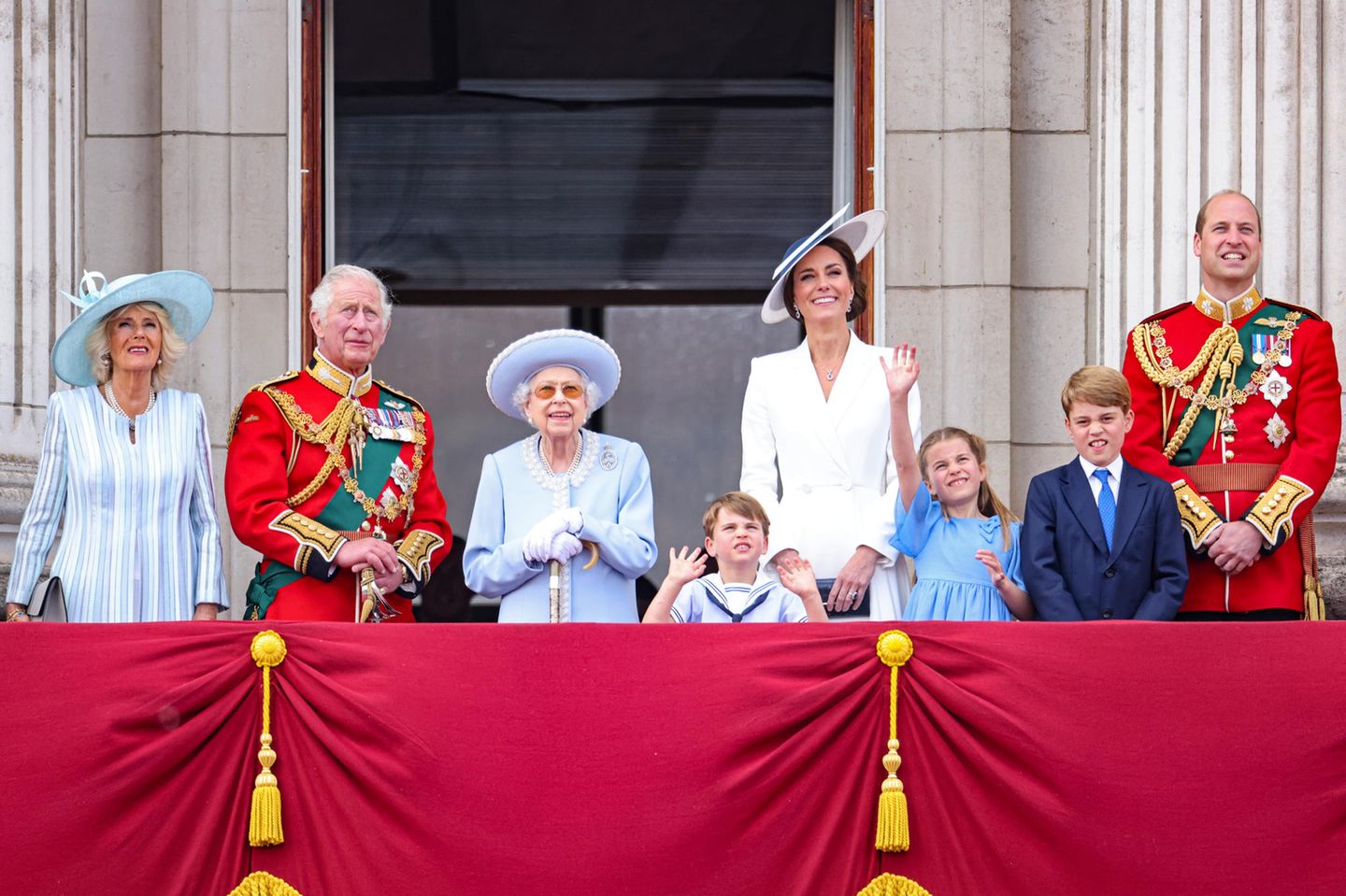 Die Royal Family beim 70. Thronjubiläum von Queen Elizabeth