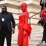 Wer verbirgt sich unter diesem spektakulärem Look? Die Sängerin Doja Cat erscheint auf der Pariser Schiaparelli Show in diesem außergewöhnlichen Outfit und ist kaum wiederzuerkennen. Scheinbar ist die 27-Jährige ein großer Fan von Haute Couture!