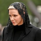 Fürstin Charlene bei Beerdigung