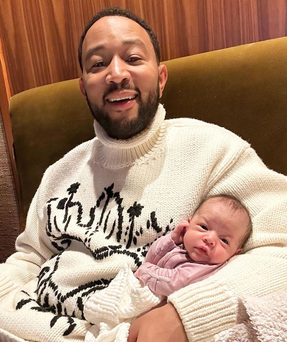 Daddy Cool: John Legend mit Baby Esti