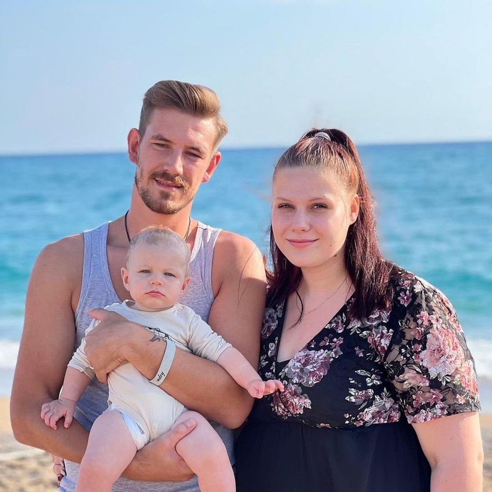 Lavinia Wollny mit ihrer Familie