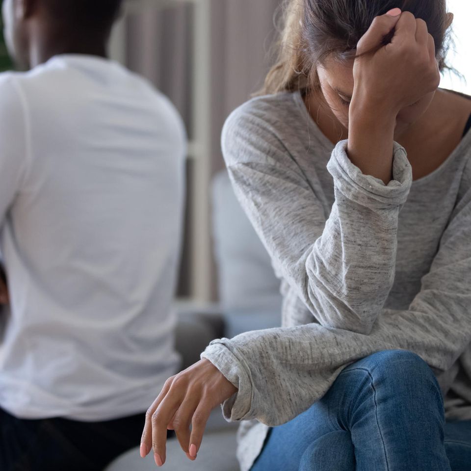 Unglückliches Paar: Deutsche Beziehungen sind laut Studie weniger liebevoll