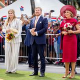 Vor Ort nehmen sie gemeinsam mit König Willem-Alexander an der Begrüßungszeremonie auf dem Wilhelminaplatz in Oranjestad teil.