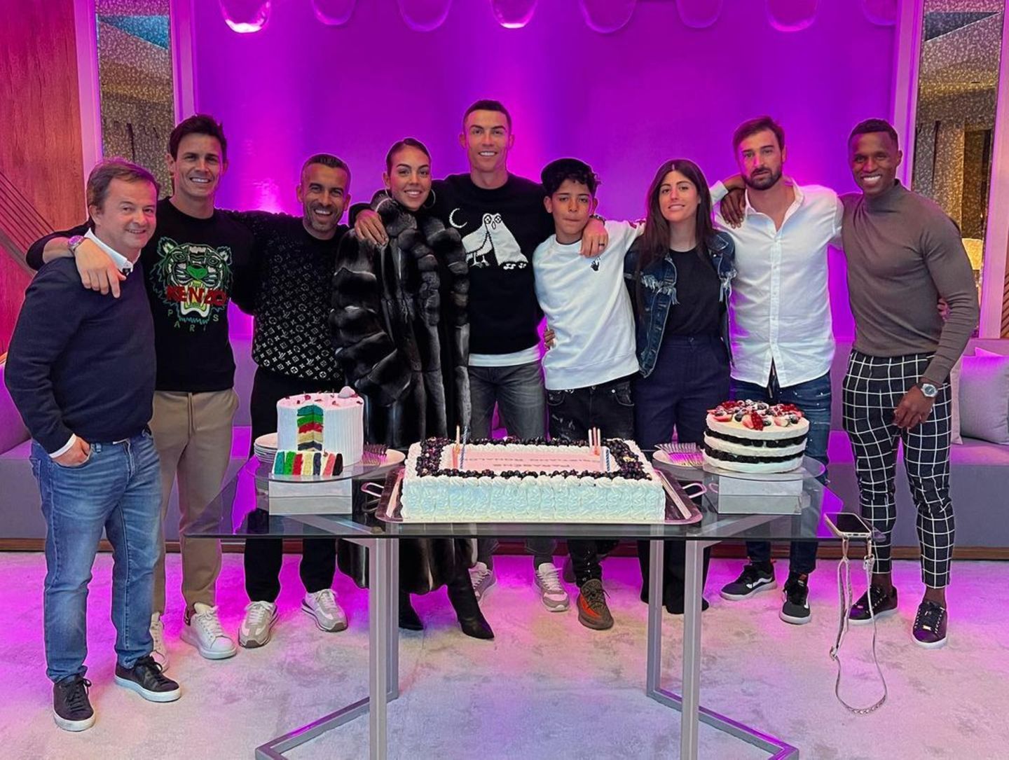 Geburtstag: Cristiano Ronaldo mit Familie und Freunden