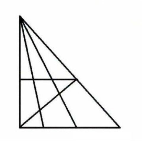Intelligenz-Test: Wie viele Dreiecke sind auf diesem Bild?