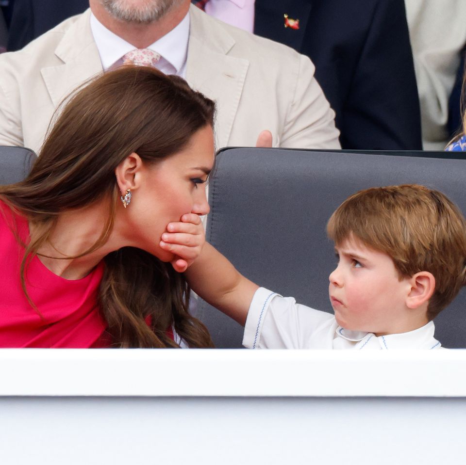 Catherine, Princess of Wales, und Prinz Louis beim Thronjubiläum im Juni 2022