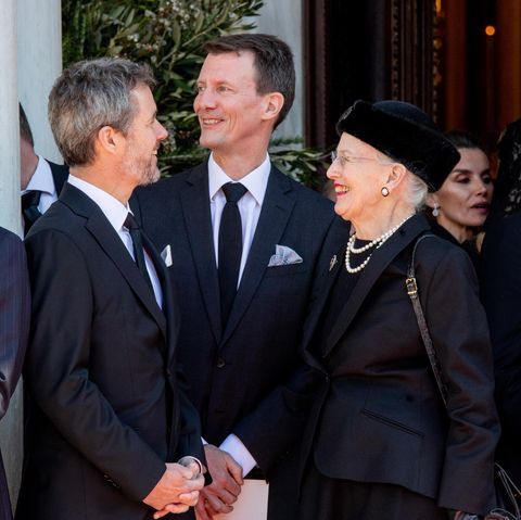 Prinz Frederik, Prinz Joachim und Königin Margrethe