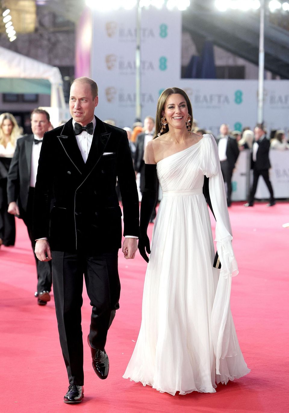 Prinz William und Catherine, Princess of Wales: Bei den British Academy Film Awards brillieren sie in klassischer Eleganz. 