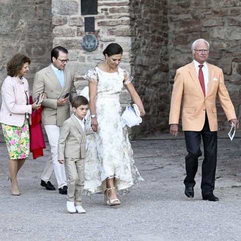 Prinzessin Sofia, Prinz Carl Philip, Königin Silvia, Prinz Daniel, Prinz Oscar, Prinzessin Victoria und König Carl Gustaf