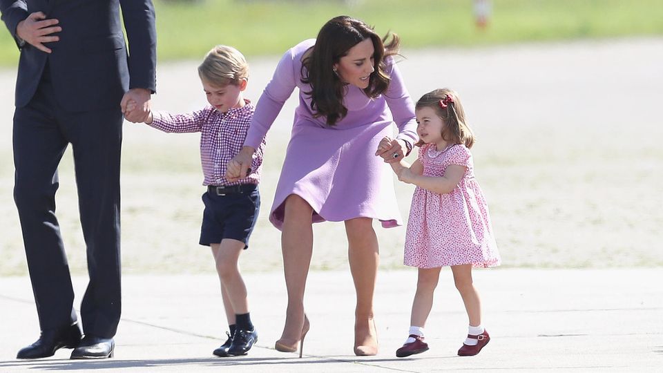 Prinz George + Catherine, Princess of Wales + Prinzessin Charlotte