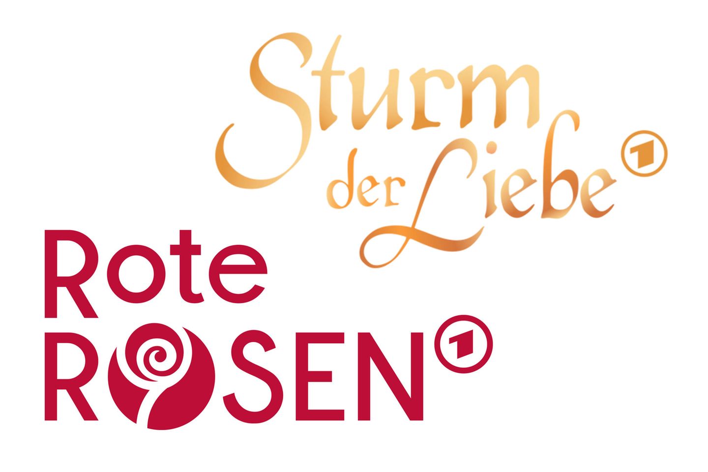"Sturm der Liebe"- und "Rote Rosen"-Logo