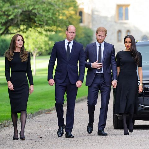 Princess of Wales, Prinz William, Prinz Harry und Herzogin Meghan