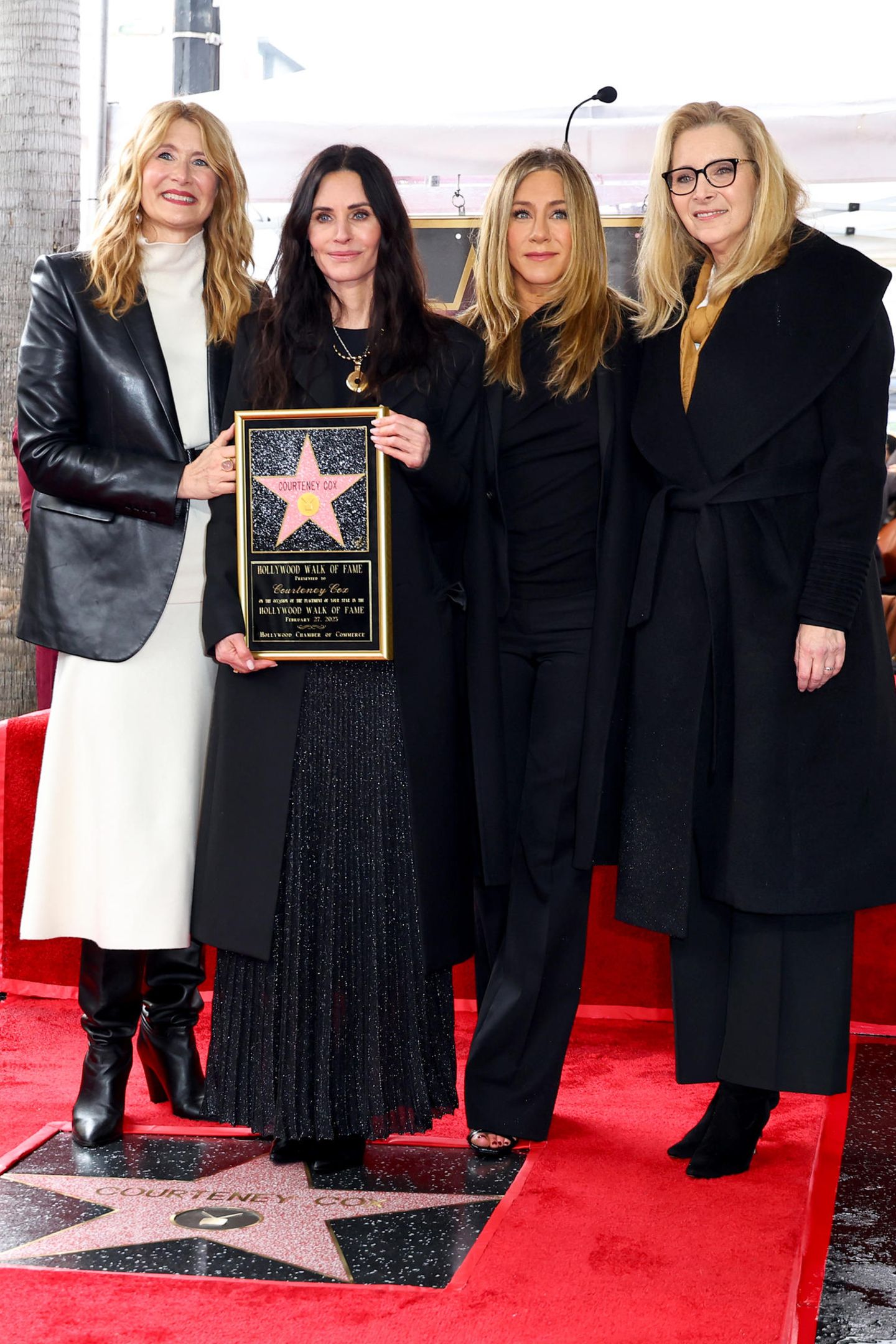 Walk of Fame:  Laura Dern, Courteney Cox, Jennifer Aniston und Lisa Kudrow