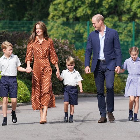 Prinz George, Catherine, Princess of Wales, Prinz Louis, Prinz William und Prinzessin Charlotte