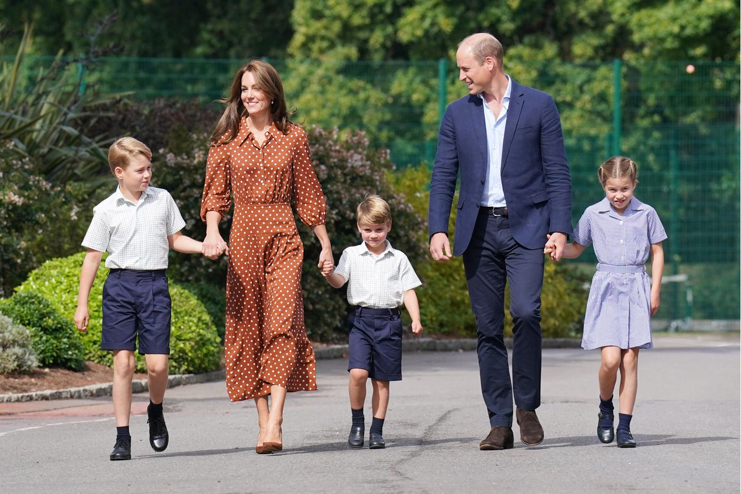 Prinz George, Catherine, Princess of Wales, Prinz Louis, Prinz William und Prinzessin Charlotte