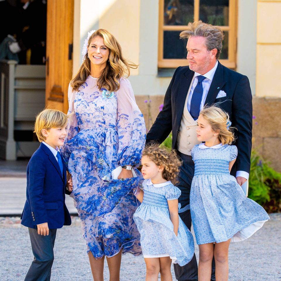 Prinzessin Madeleine und Chris O´Neill mit ihren Kindern Prinz Nicolas, Prinzessin Adrienne und Prinzessin Leonore
