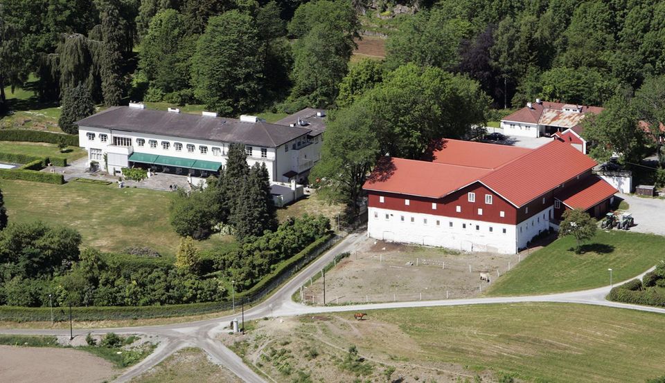 Prinzessin Mette-Marit + Prinz Haakon: Gut Skaugum in der norwegischen Kommune Asker Gut Skaugum in der norwegischen Kommune Asker