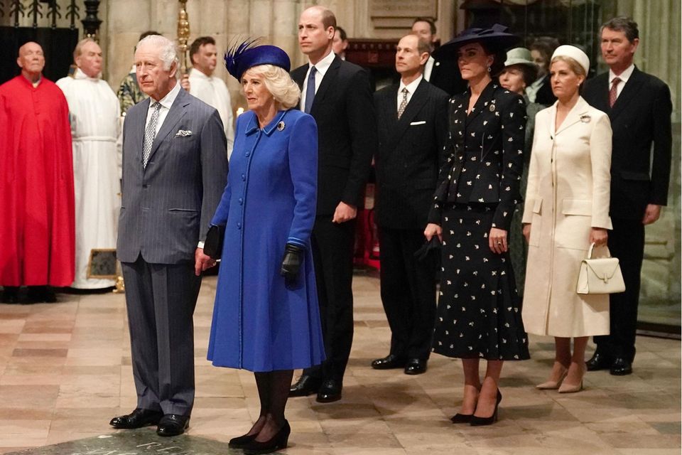 Die Royal Family beim Gottesdienst in der Westminster Abbey am Commonwealth Day