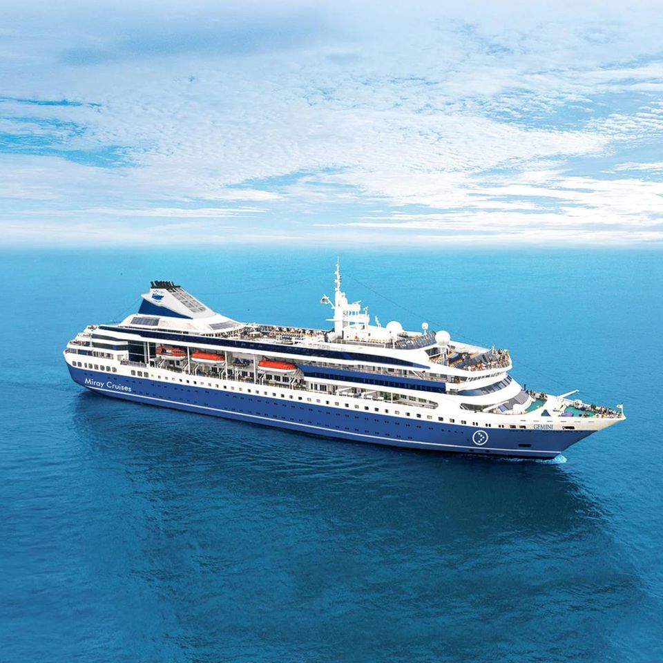 Das Kreuzfahrtschiff MV Gemini auf dem Meer